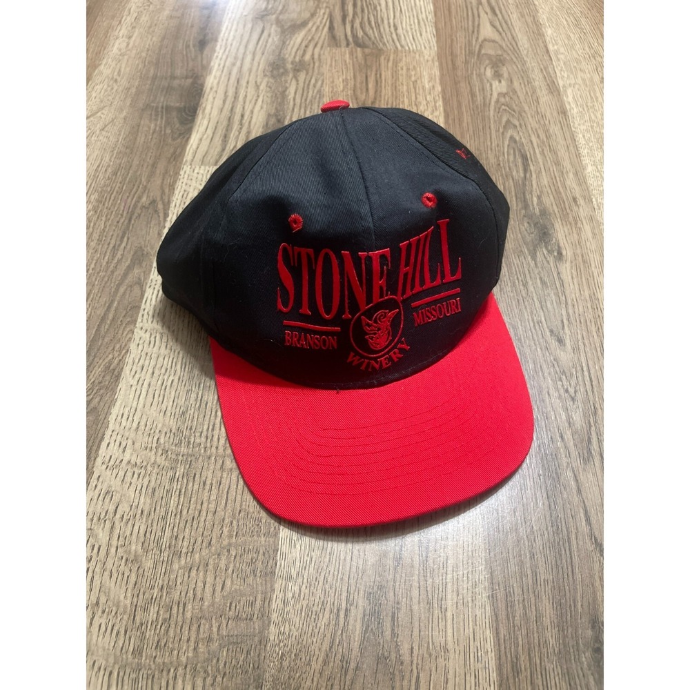 KATI Hats, Men's One Size,  Red Black, Stone Hill Branson Missouri Winery